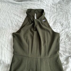 Dark green jumpsuit